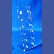 NAVAJAS para 6 unds. cerradas sobre ganchos<br>Medidas: 100 x 196 mm<br>